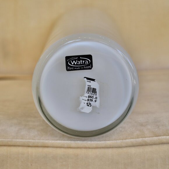 Tall White Contemporary Minimalist Statement Vase - Picture 3 of 3